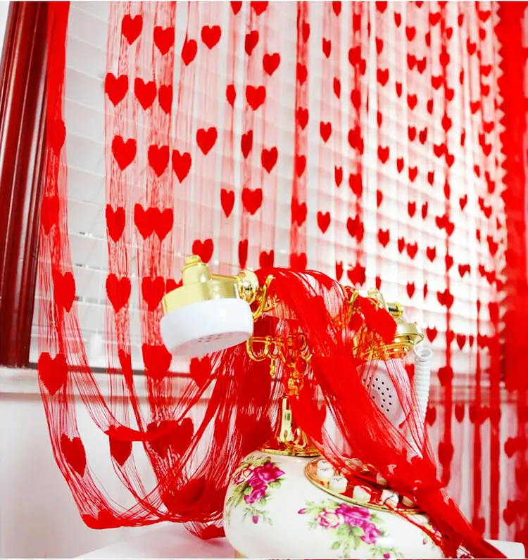 Acrylic Heart Beaded Curtain Style 01 construction and application details 2