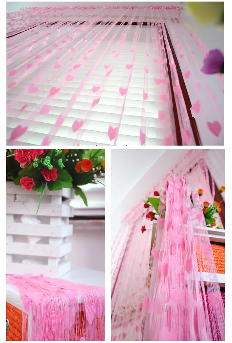 Acrylic Heart Beaded Curtain Style 01 construction and application details 5