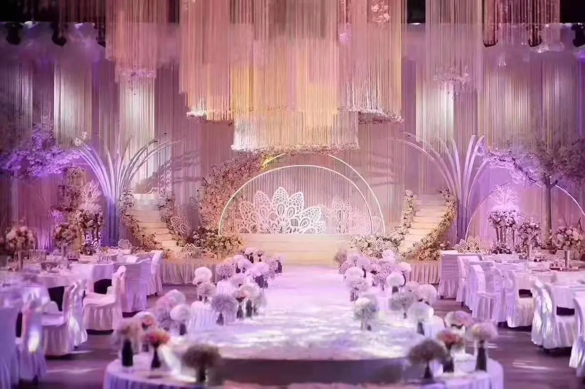 Silver Thread String Curtain Style 01 construction and application details 1