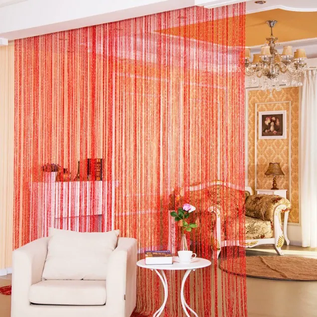 Silver Thread String Curtain Style 03 main product images 3