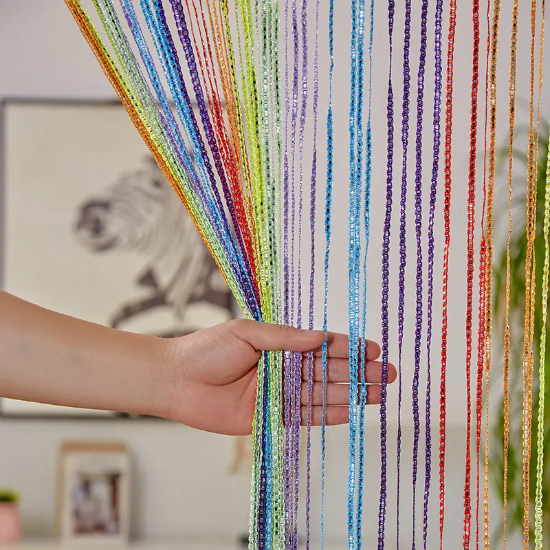 S-Shape Metallic Foil String Curtain construction and application details 7