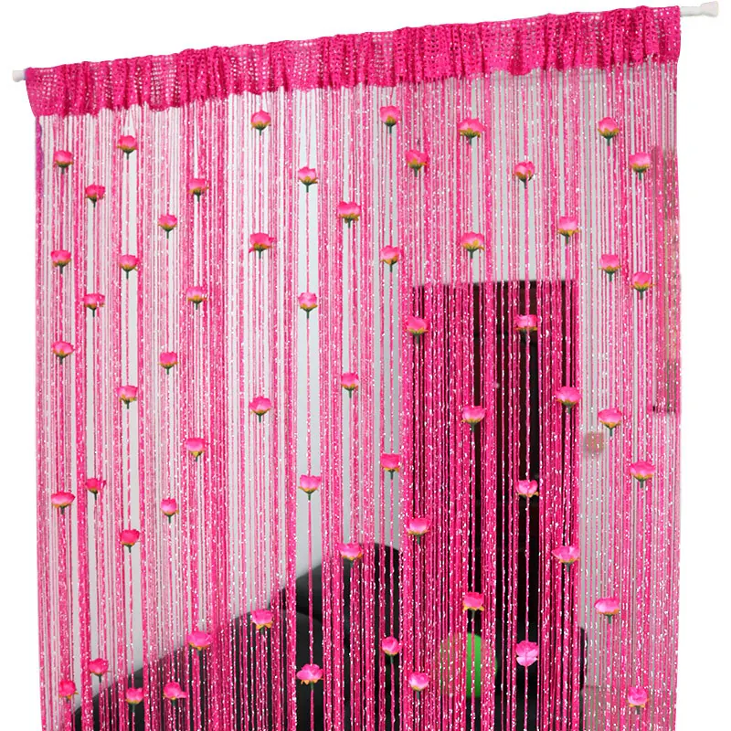 Rose Flower String Curtain construction and application details 1