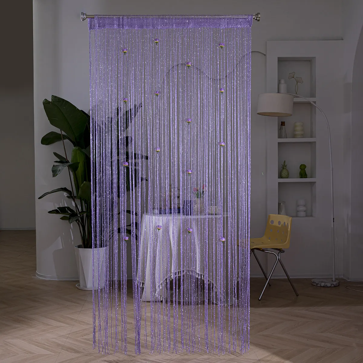 Rose Flower String Curtain construction and application details 3