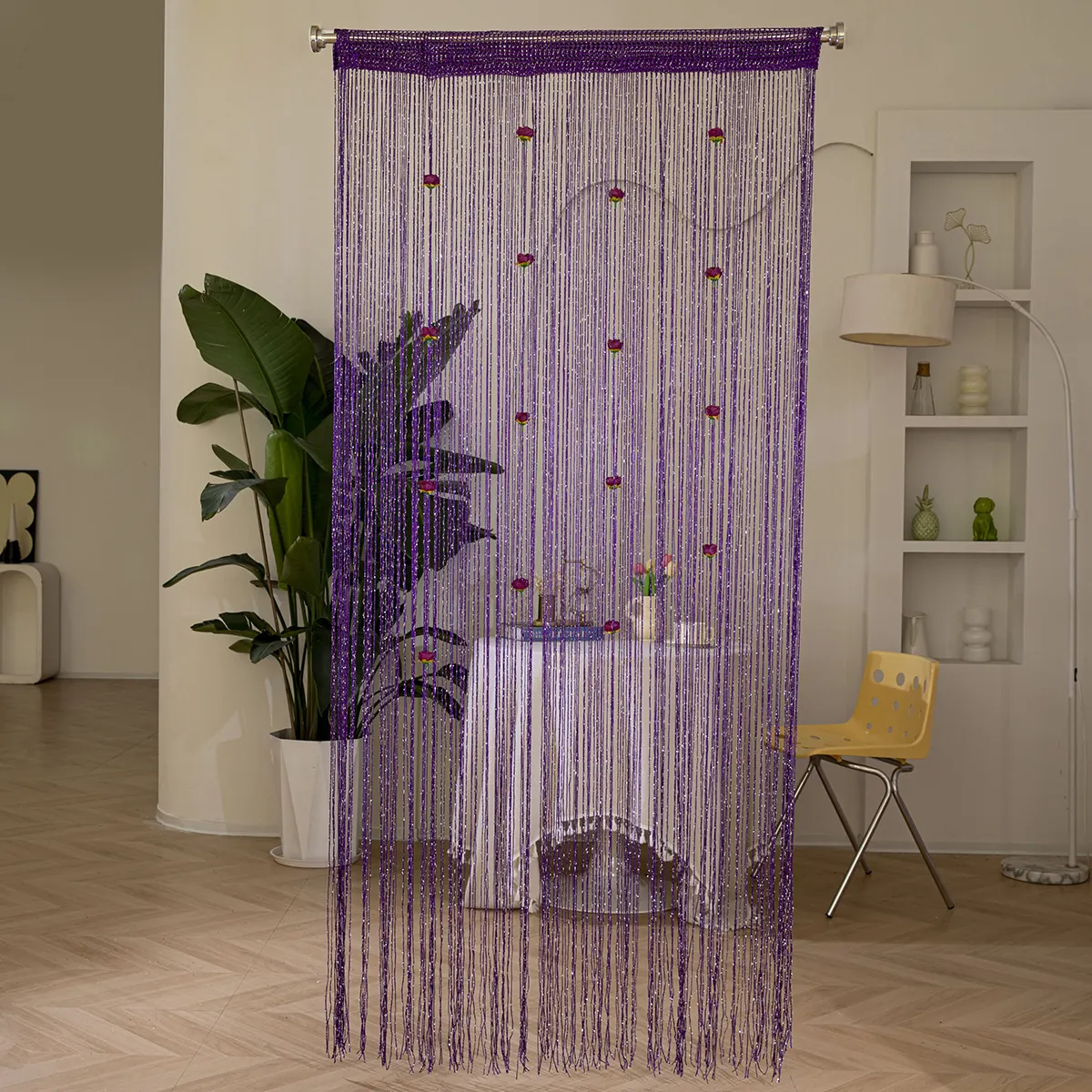 Rose Flower String Curtain construction and application details 4
