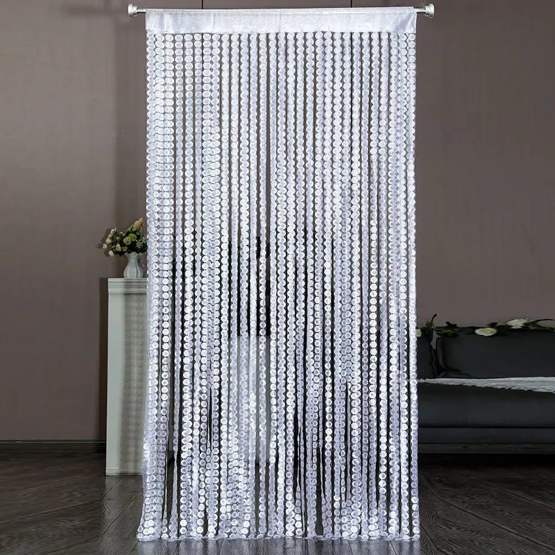 Pennywort Jacquard String Curtain construction and application details 4