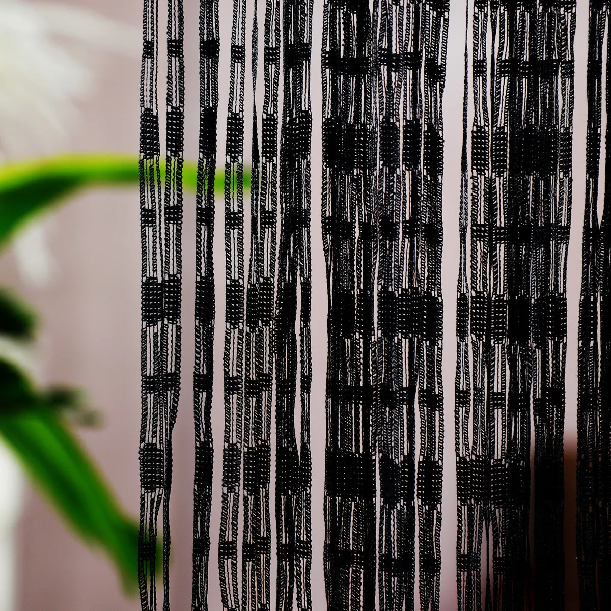 Jacquard Pattern String Curtain Style 01 construction and application details 2