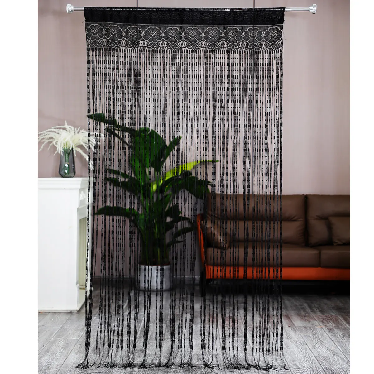 Jacquard Pattern String Curtain Style 01 construction and application details 3