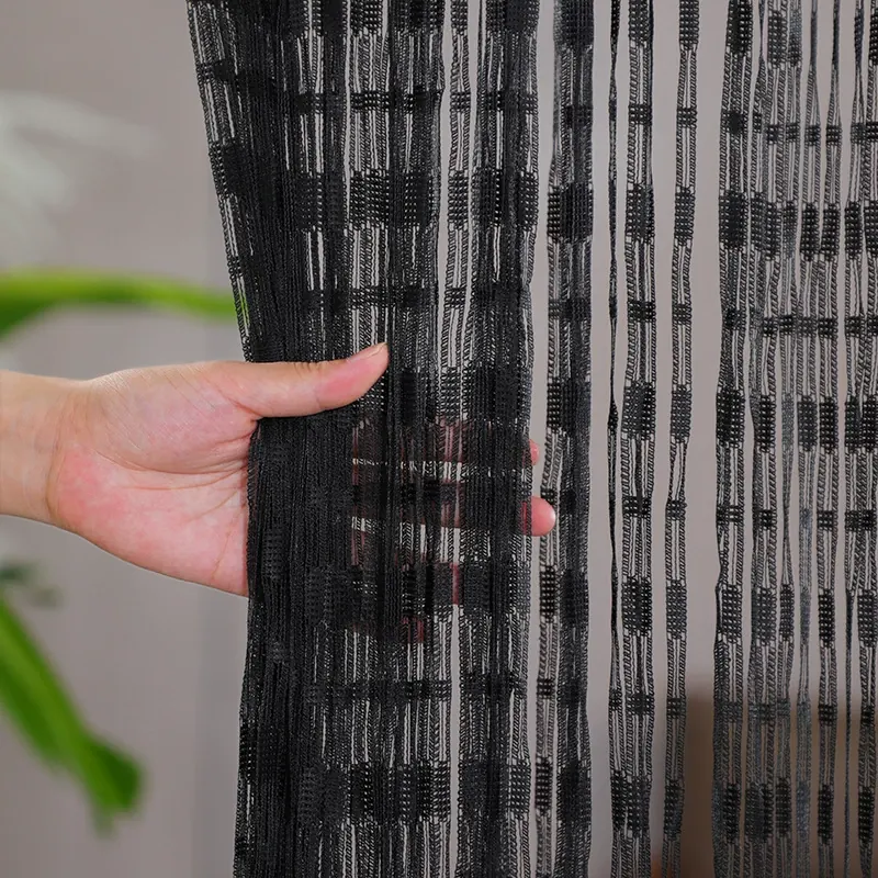 Jacquard Pattern String Curtain Style 01 main product images 2