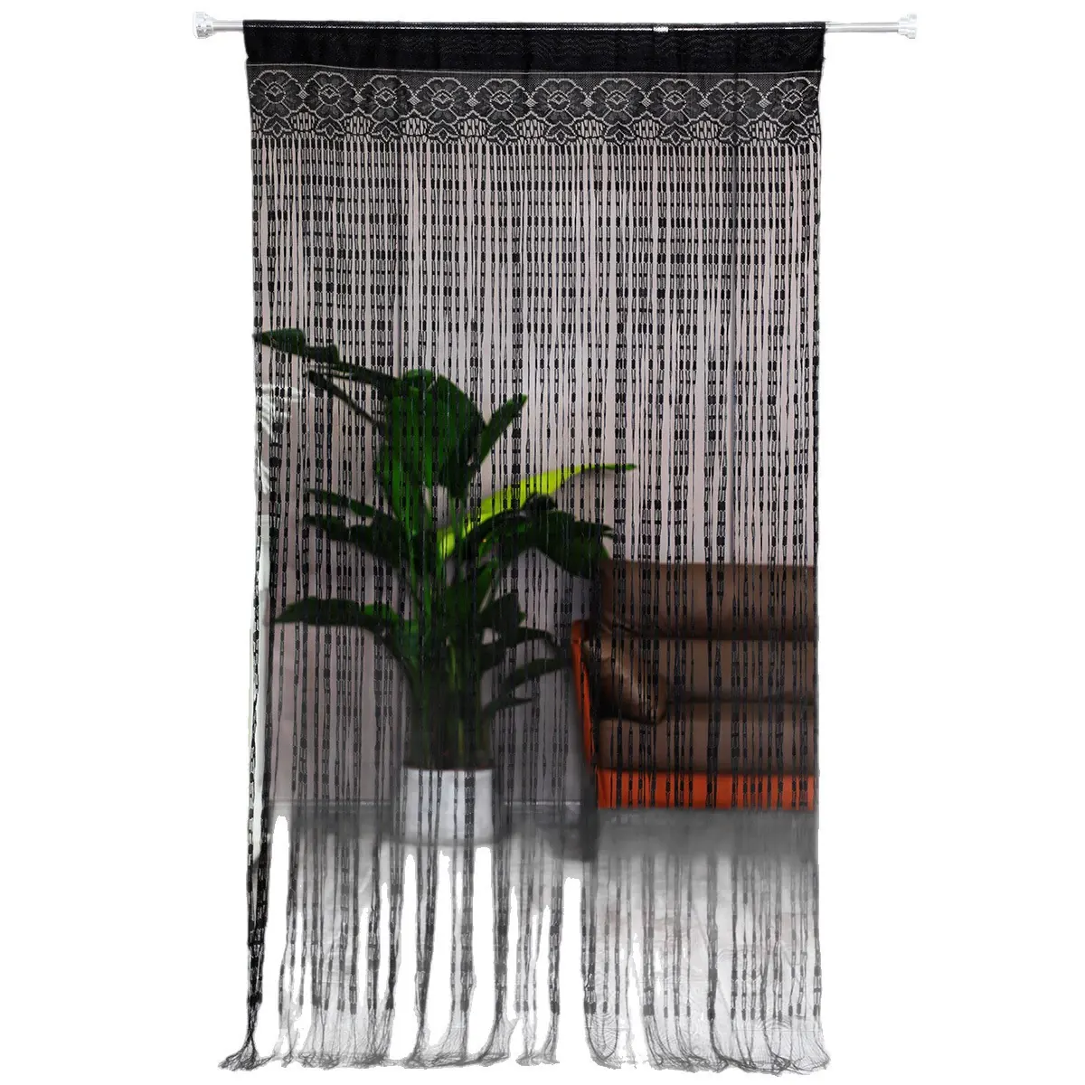 Jacquard Pattern String Curtain Style 01 main product images 5