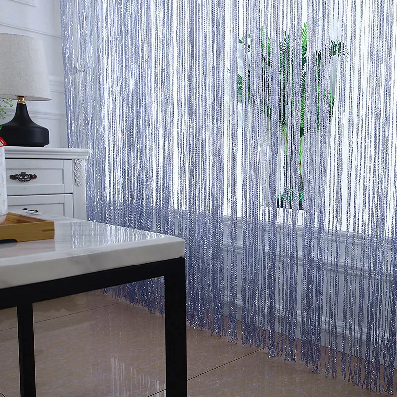 Flat Silver Metallic Foil Curtain Style 01 construction and application details 2