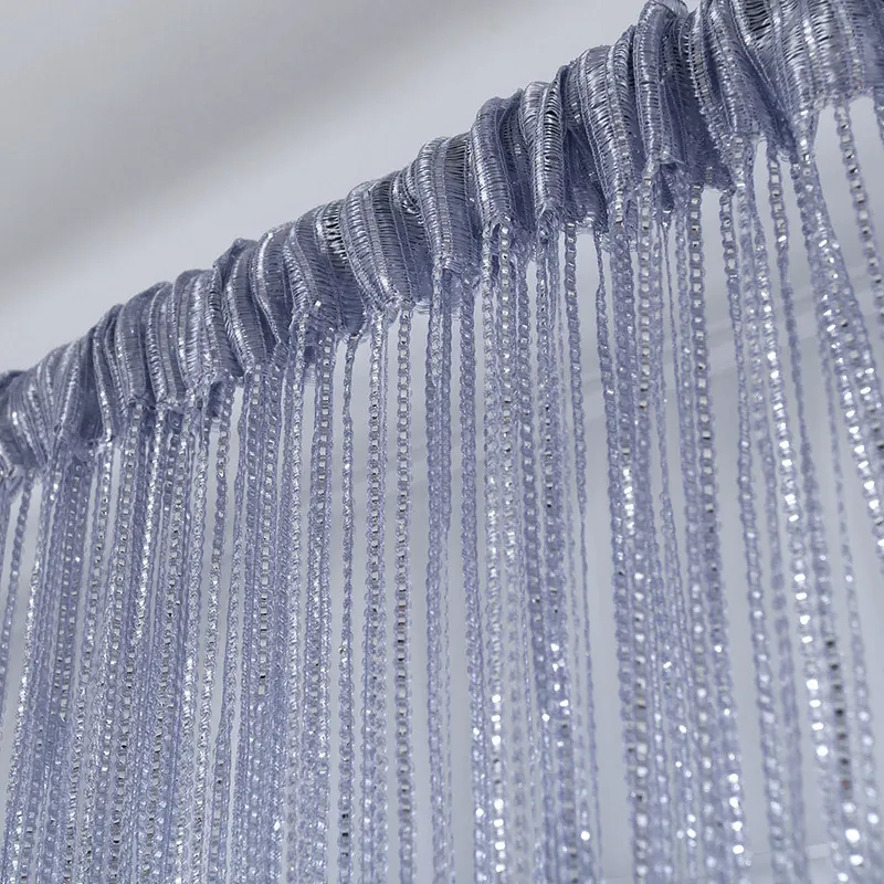 Flat Silver Metallic Foil Curtain Style 01 construction and application details 3