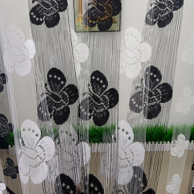 Butterfly Jacquard String Curtain Style 01 construction and application details 2