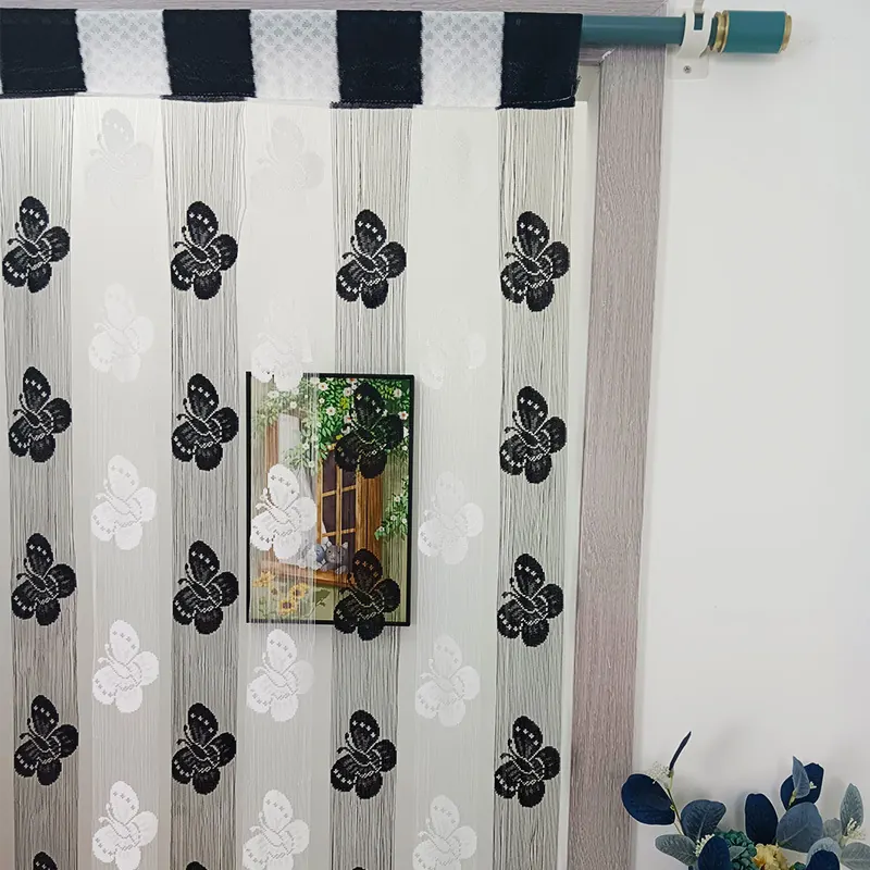 Butterfly Jacquard String Curtain Style 01 construction and application details 3