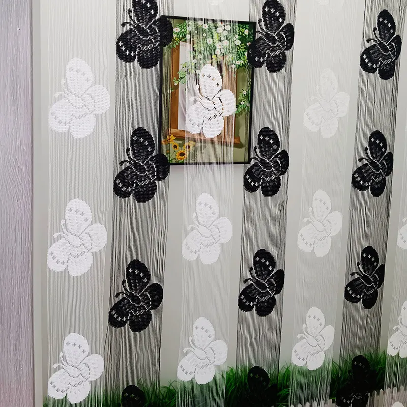 Butterfly Jacquard String Curtain Style 01 construction and application details 4
