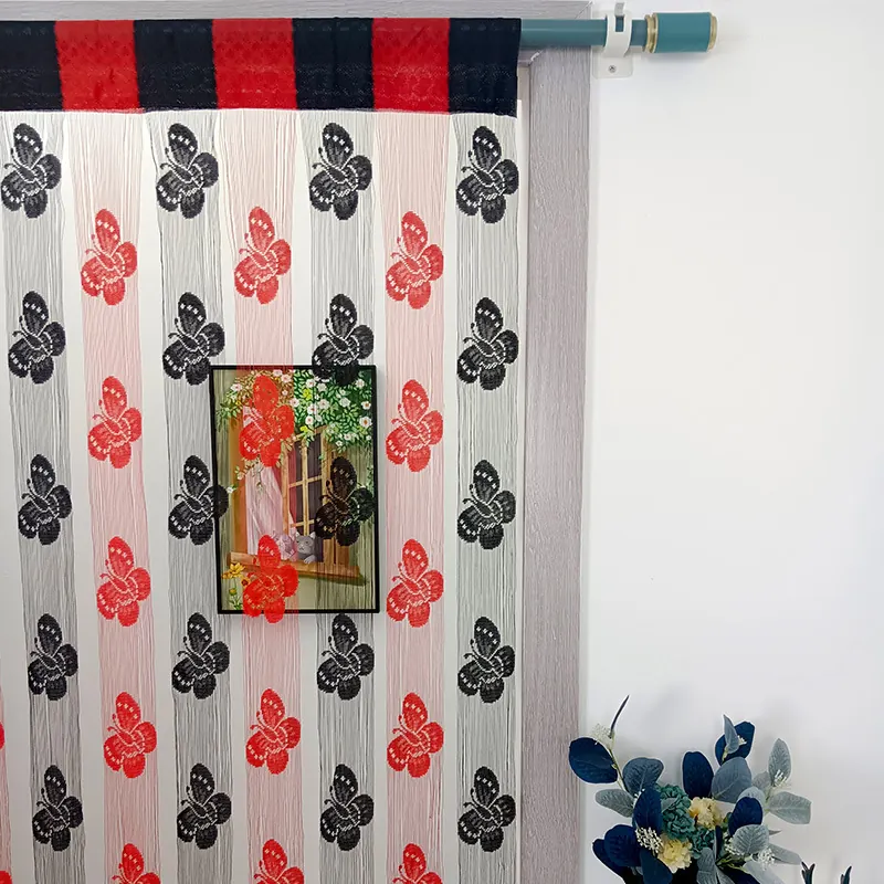 Butterfly Jacquard String Curtain Style 01 construction and application details 5