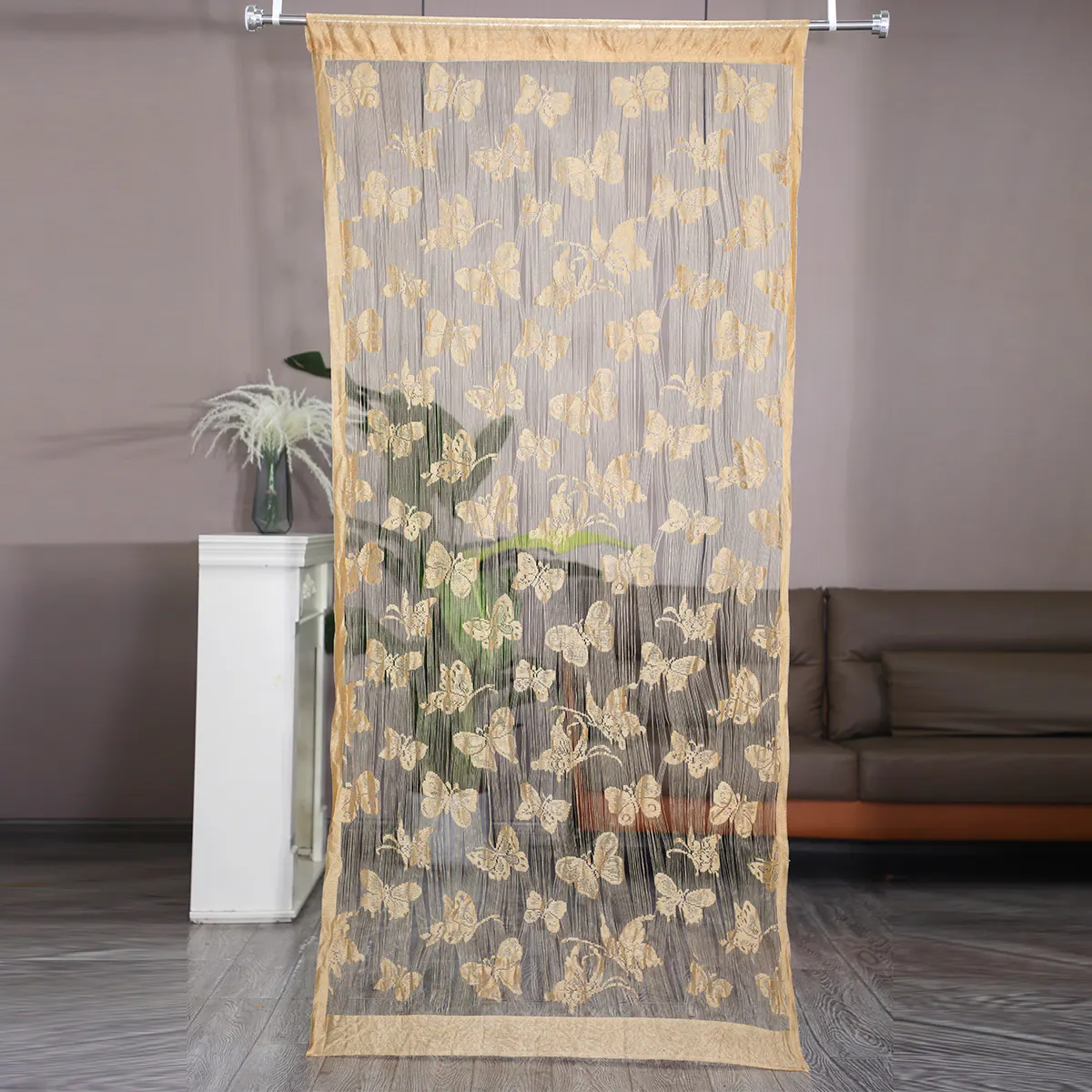 Butterfly Jacquard String Curtain Style 02 construction and application details 6