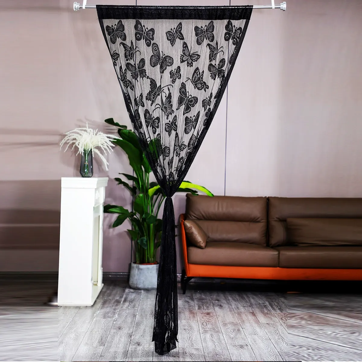 Butterfly Jacquard String Curtain Style 02 main product images 3