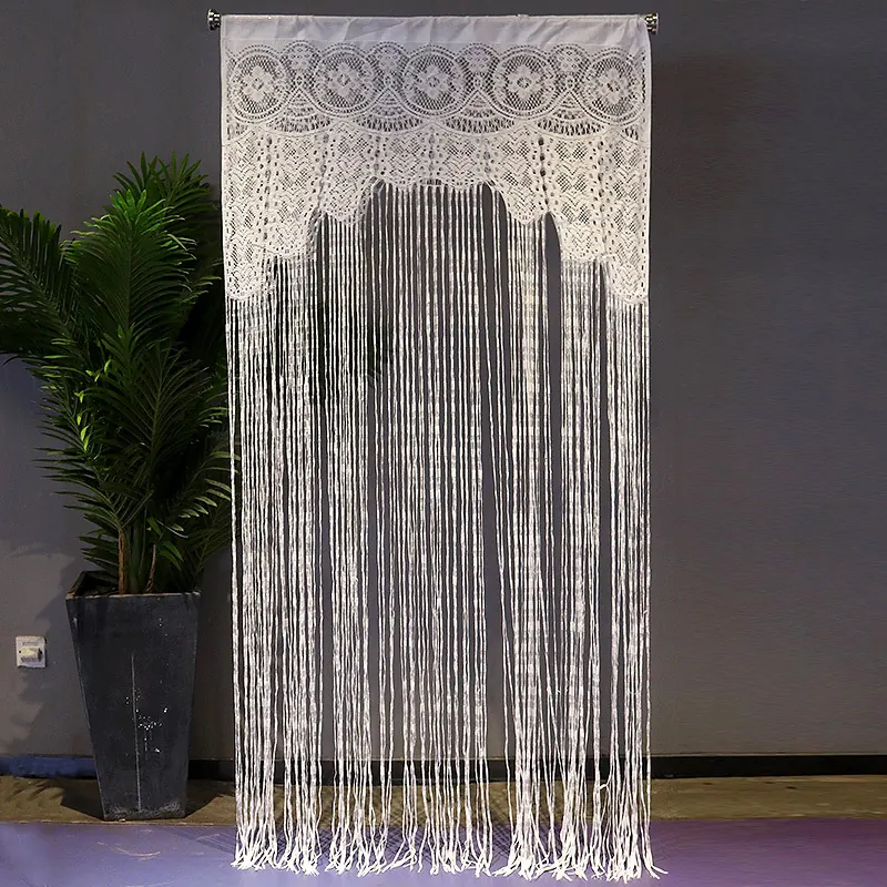 Braided Bohemian String Curtain construction and application details 2