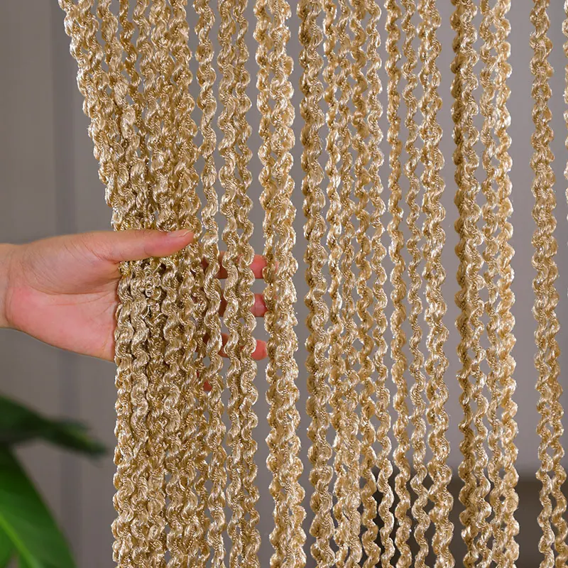 Spiral Textured String Curtain Style 01 construction and application details 5