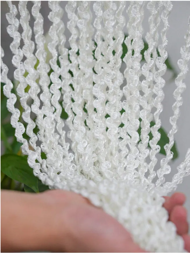 Spiral Textured String Curtain Style 01 construction and application details 6