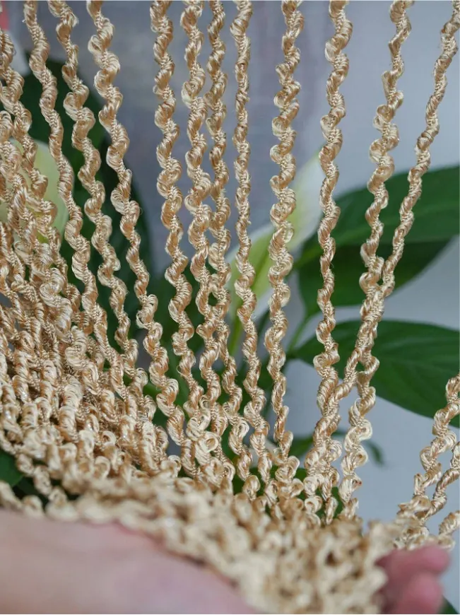 Spiral Textured String Curtain Style 01 construction and application details 7