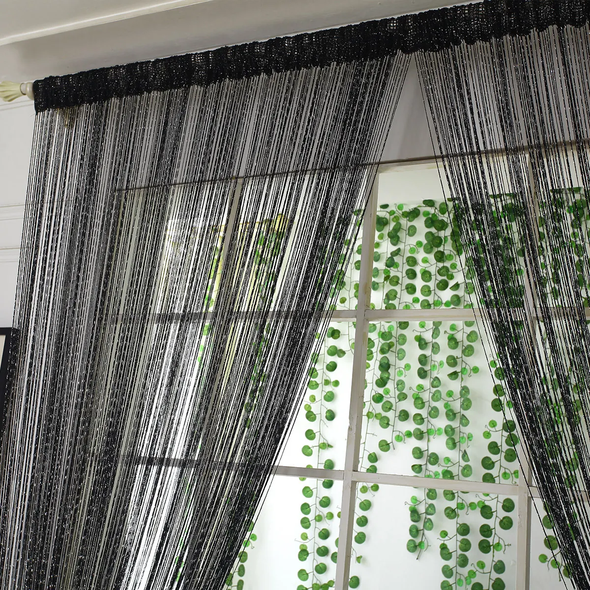 Flat Silver Metallic Foil Curtain Style 02 construction and application details 6