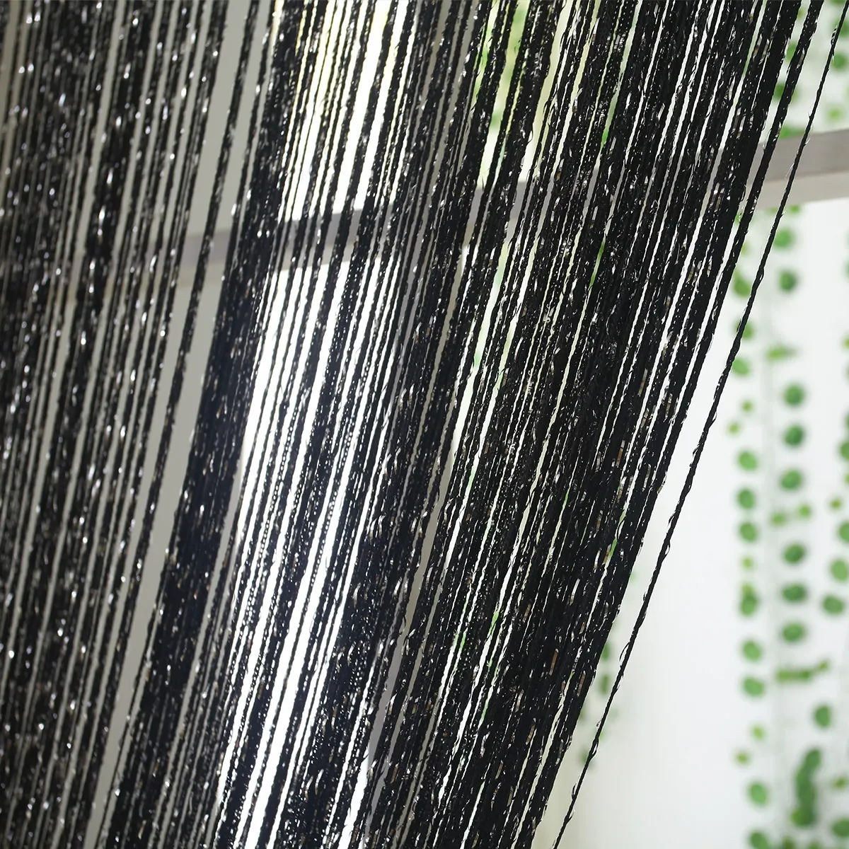 Flat Silver Metallic Foil Curtain Style 02 construction and application details 7