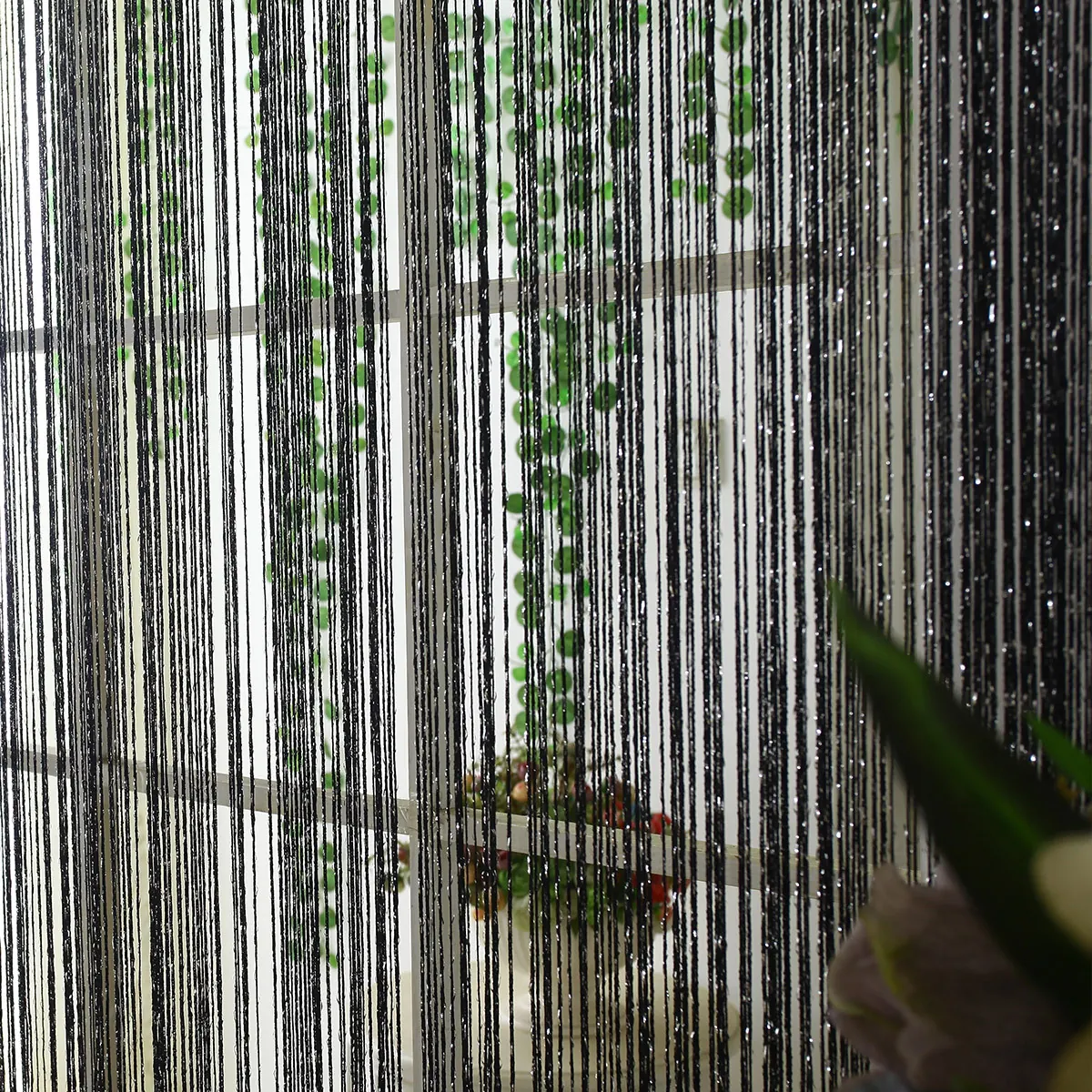 Flat Silver Metallic Foil Curtain Style 02 construction and application details 8