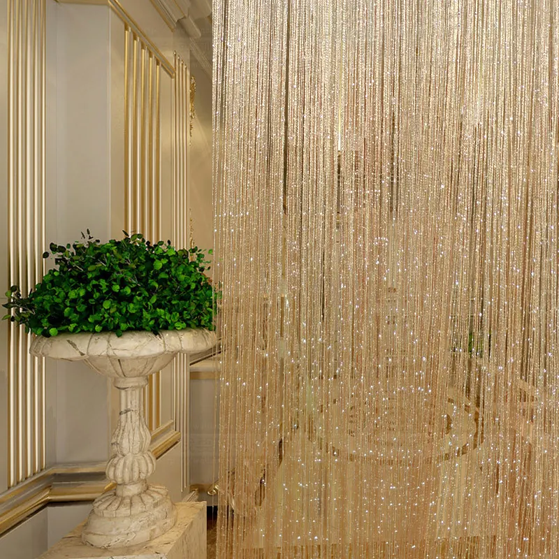 Silver Thread String Curtain Style 07 construction and application details 1