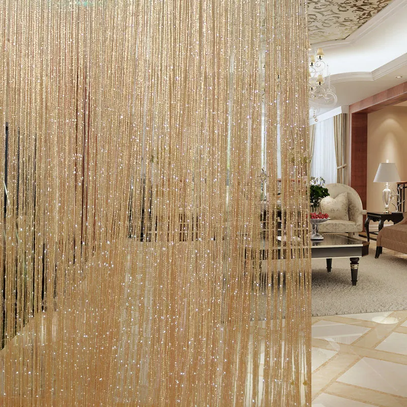Silver Thread String Curtain Style 07 construction and application details 5