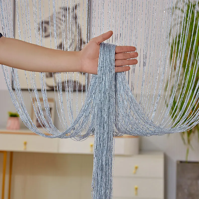 Silver Thread String Curtain Style 07 construction and application details 7