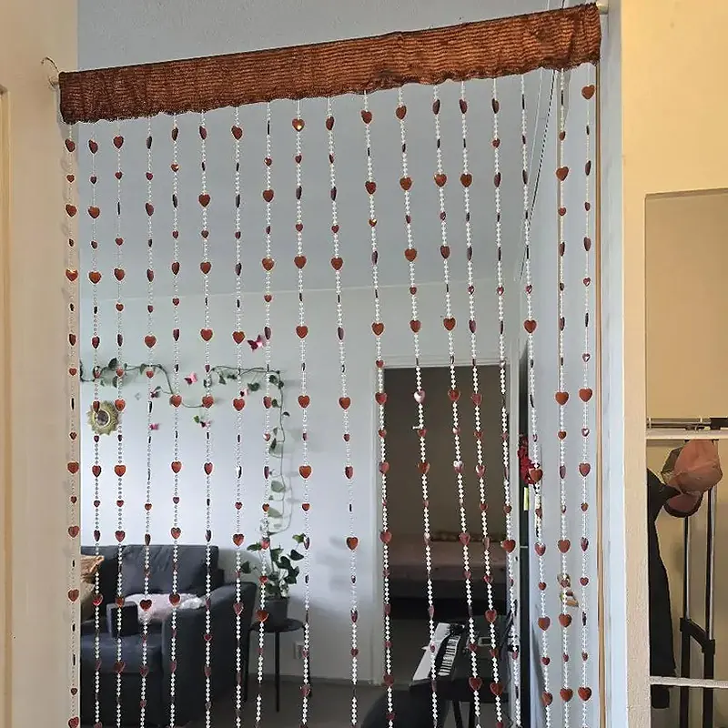 Acrylic Heart Beaded Curtain Style 02 construction and application details 2