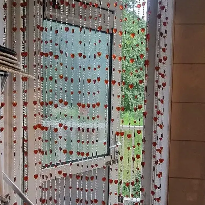 Acrylic Heart Beaded Curtain Style 02 main product images 2