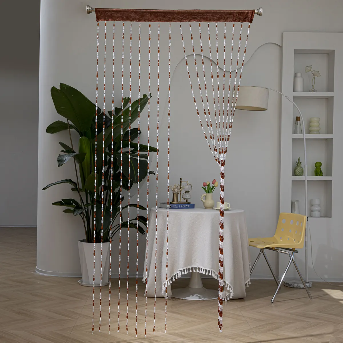 Twisted Plastic Beaded Curtain Style 01 construction and application details 3