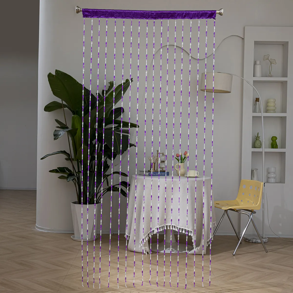 Twisted Plastic Beaded Curtain Style 01 construction and application details 7