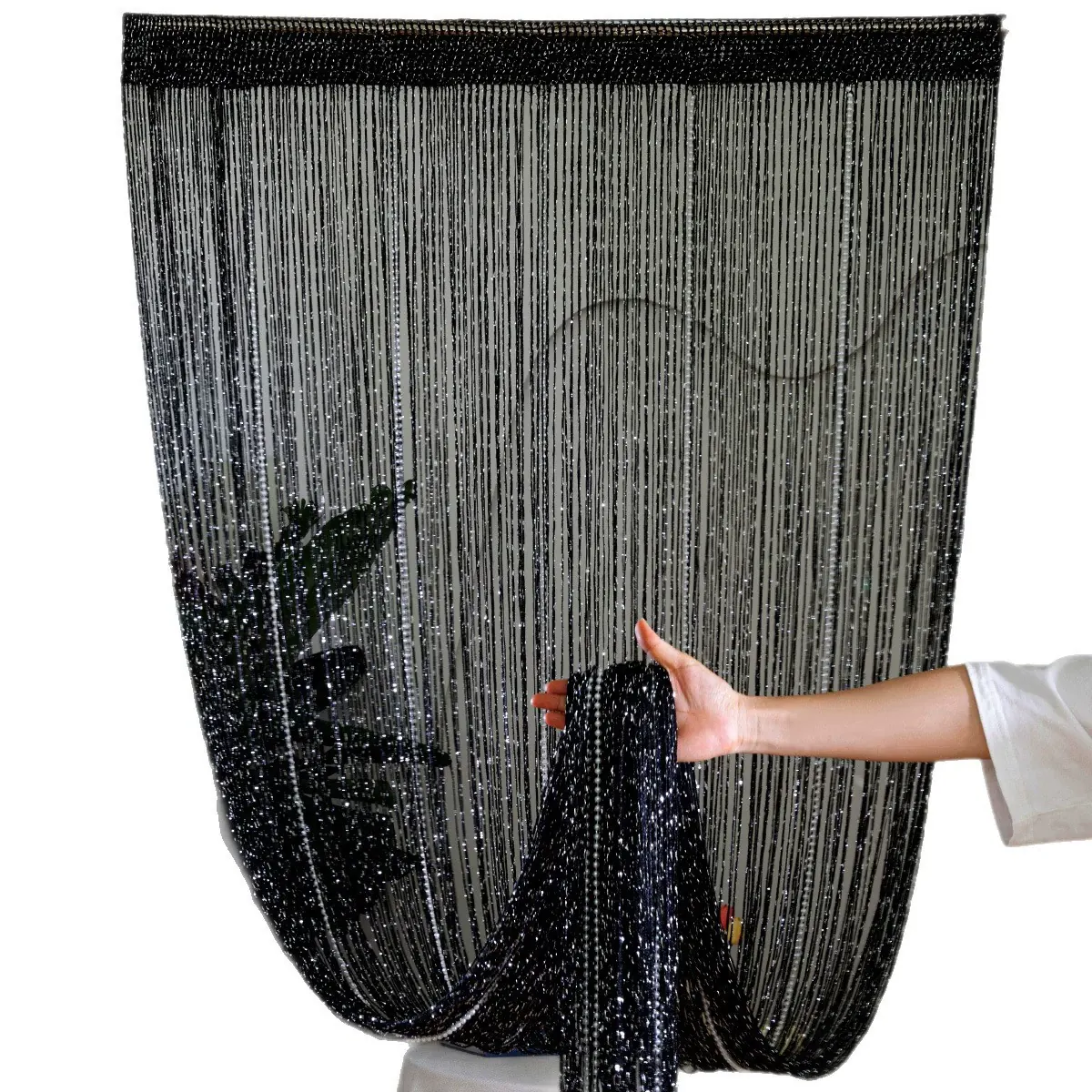 Faux Pearl Beaded Curtain Style 01 main product images 5