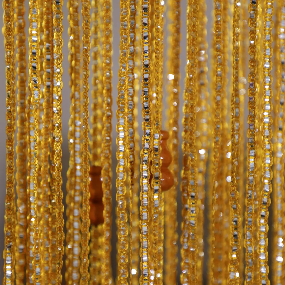 Wood Gourd Beaded Curtain construction and application details 4