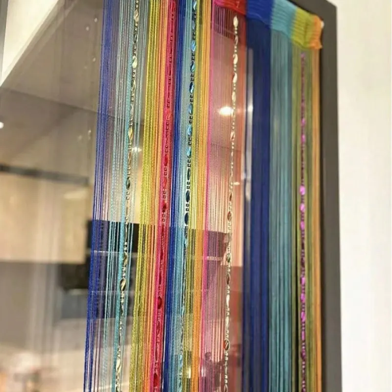 Twisted Plastic Beaded Curtain Style 02 construction and application details 1