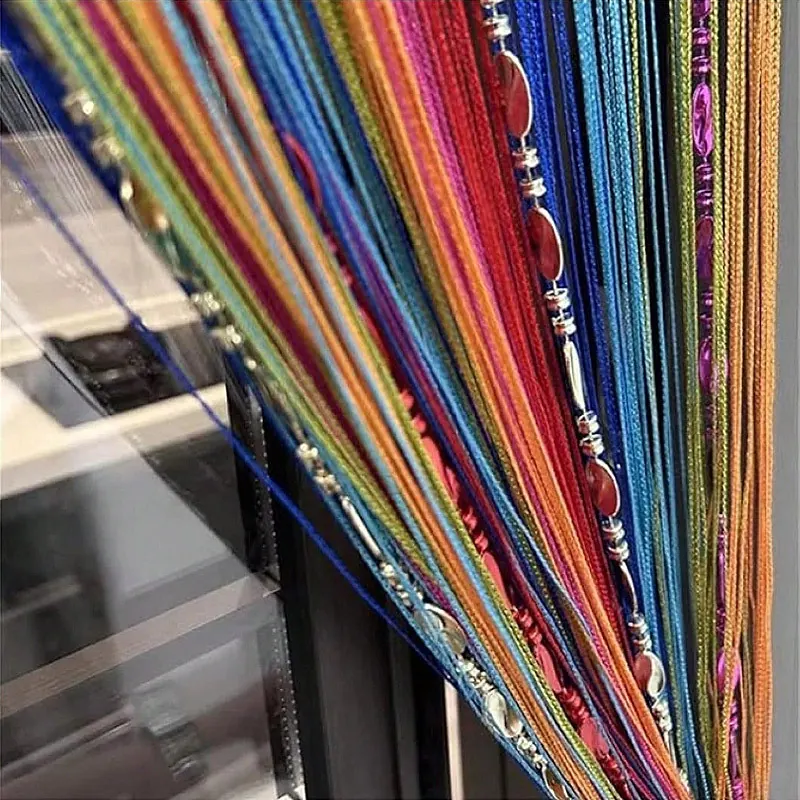 Twisted Plastic Beaded Curtain Style 02 construction and application details 2