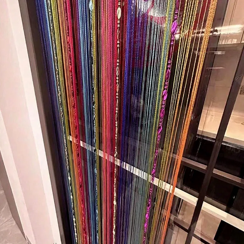 Twisted Plastic Beaded Curtain Style 02 construction and application details 4