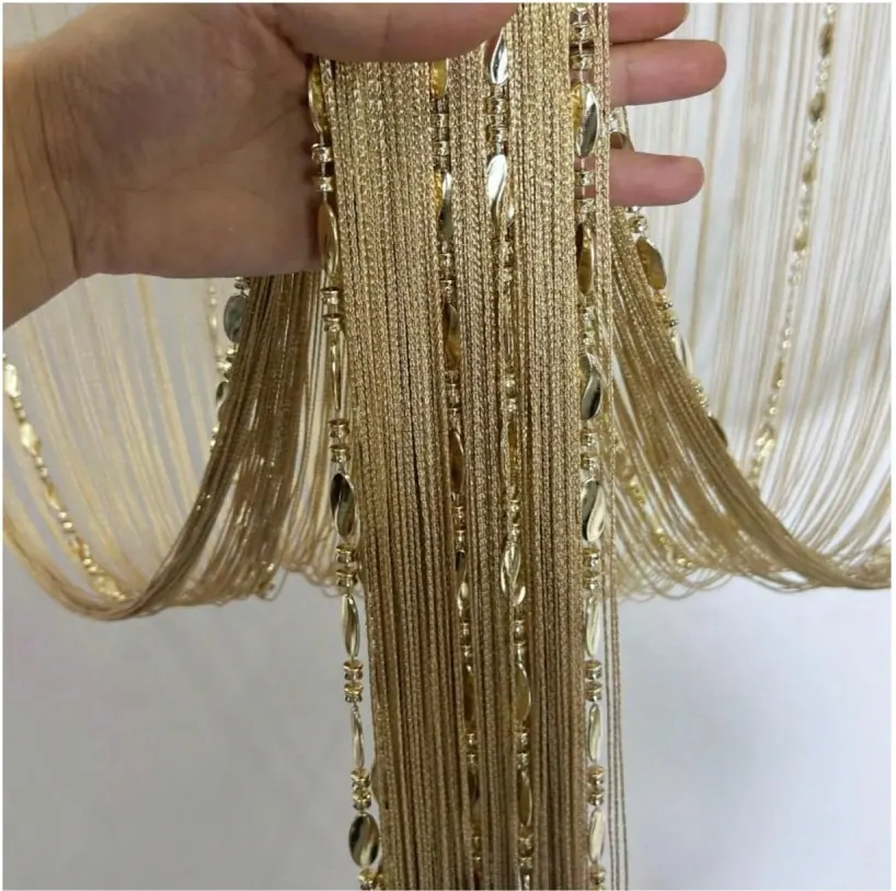Twisted Plastic Beaded Curtain Style 02 construction and application details 7