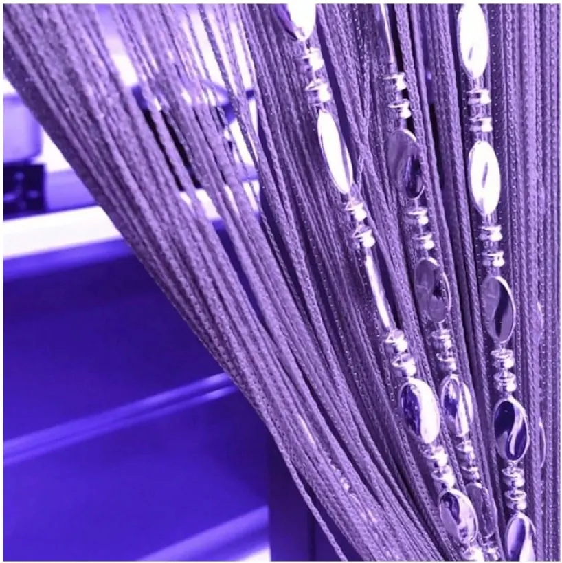Twisted Plastic Beaded Curtain Style 02 construction and application details 8
