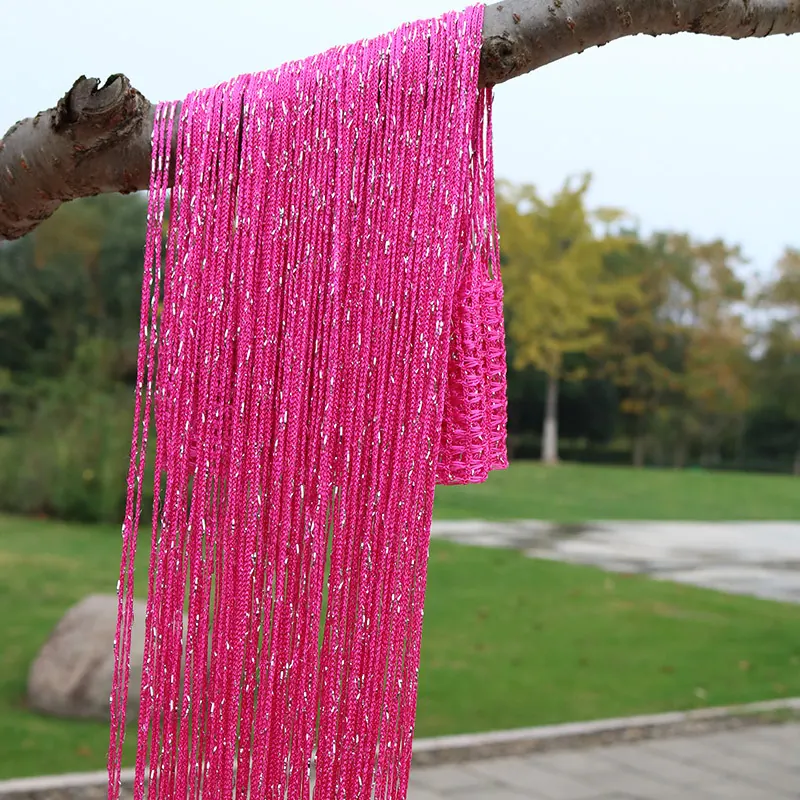 Metallic Silver String Curtain construction and application details 8