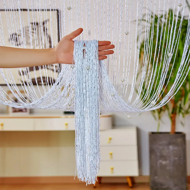 Faux Pearl Beaded Curtain Style 02 construction and application details 7