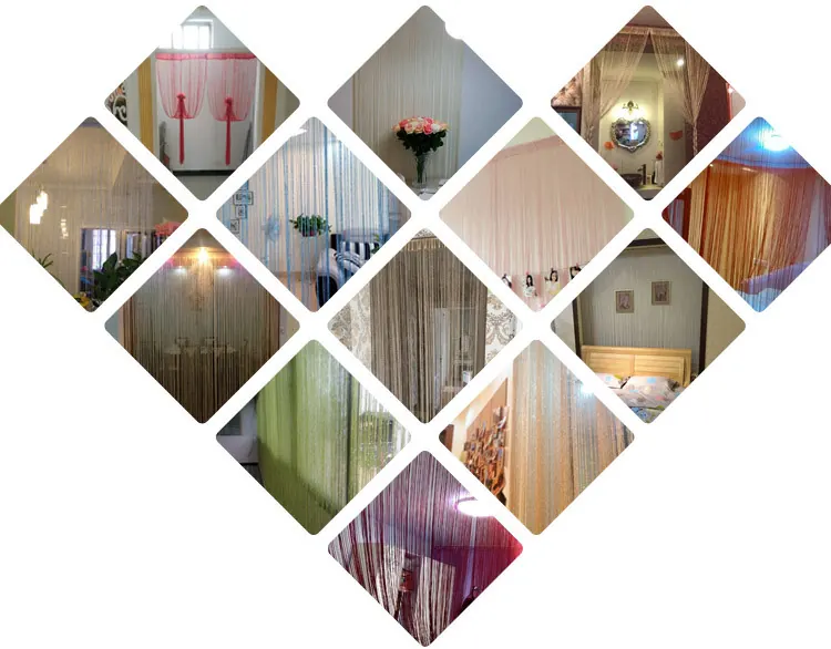 Straight String Curtain Style 07 construction and application details 1