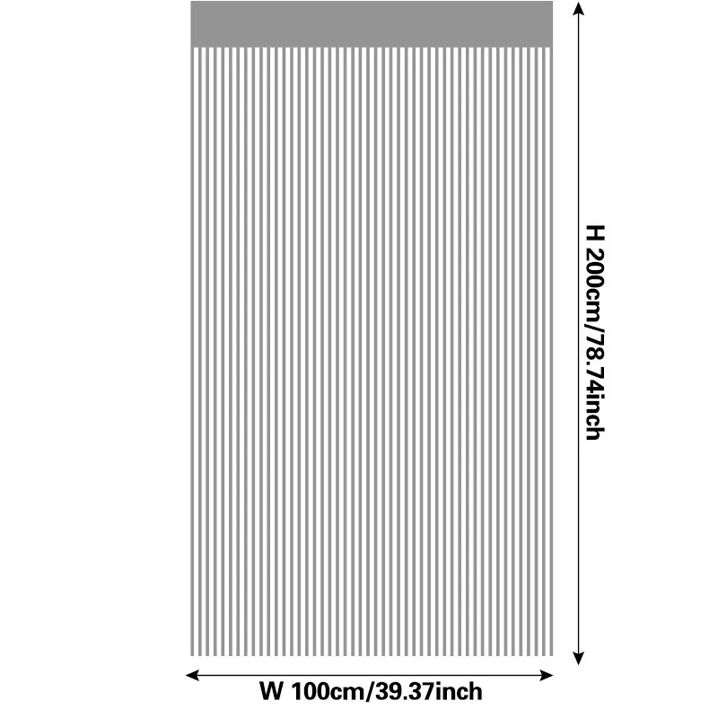 Straight String Curtain Style 08 construction and application details 5