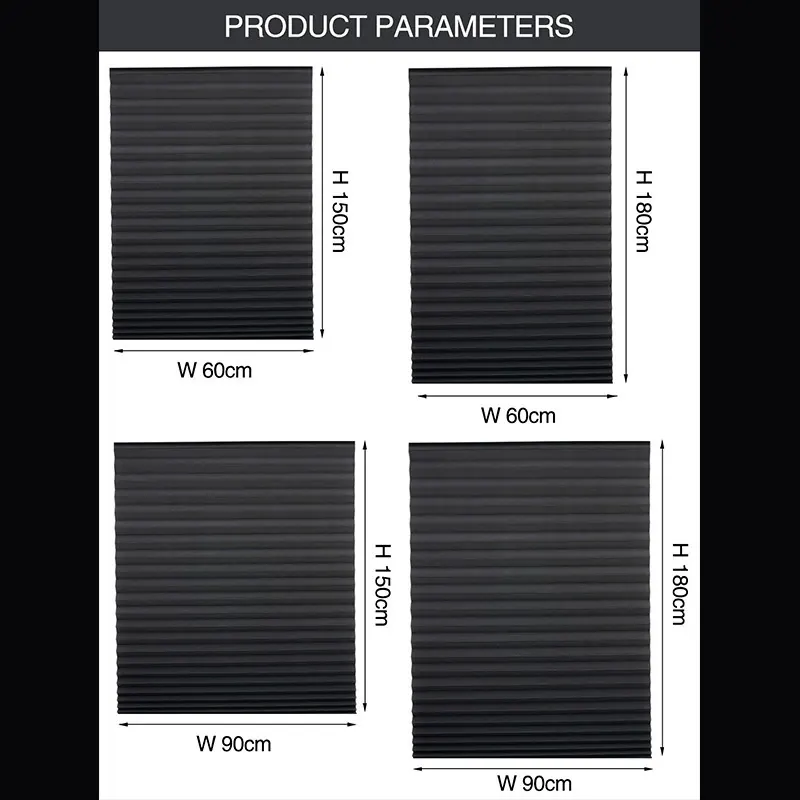 Self-Adhesive Pleated Vehicle Shade main product images 3