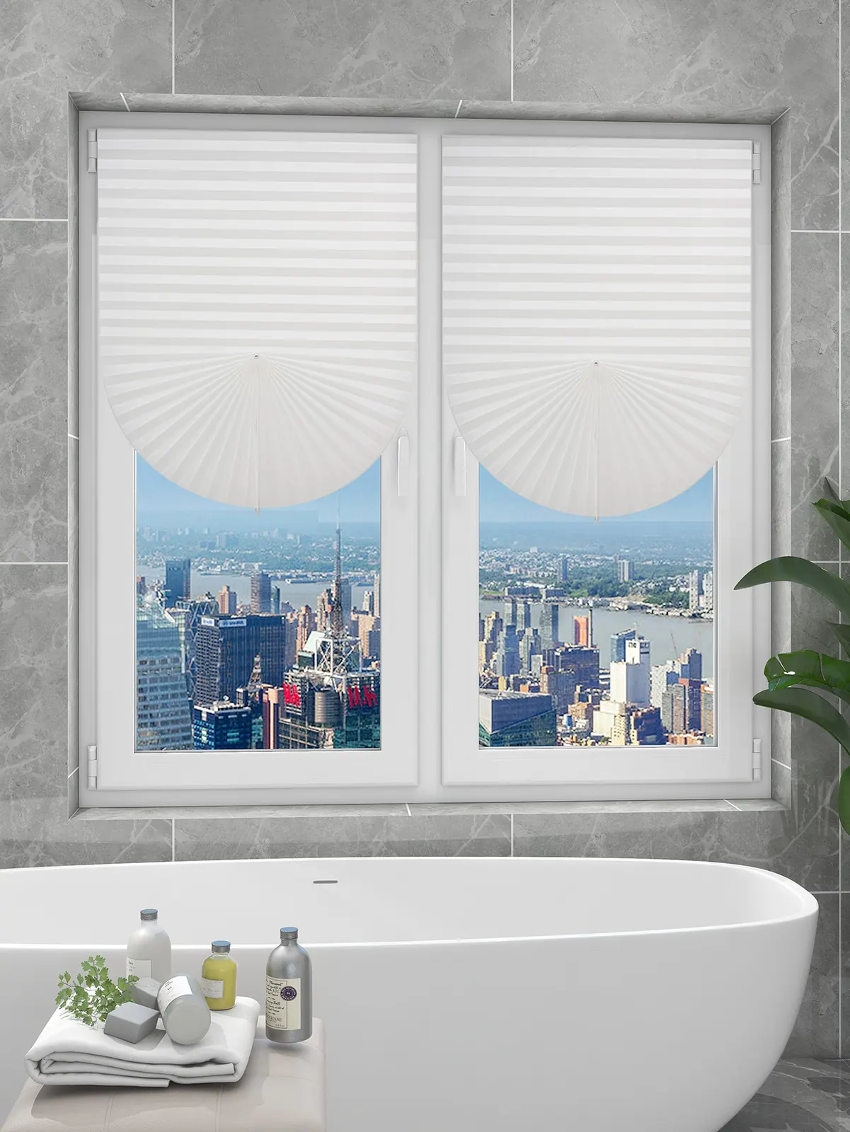 Self-Adhesive Pleated Light-Filtering Shade construction and application details 3