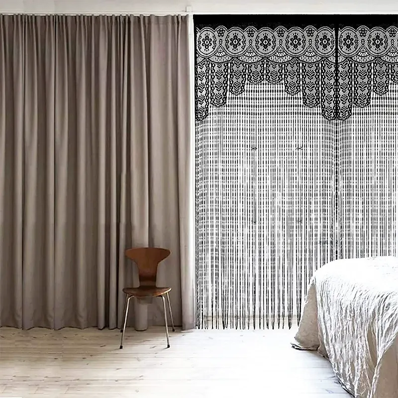 Jacquard Pattern String Curtain Style 02 main product images 2