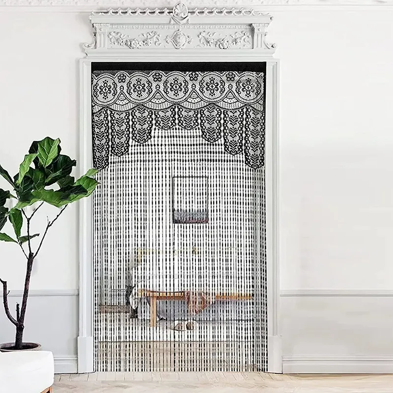 Jacquard Pattern String Curtain Style 02 main product images 3